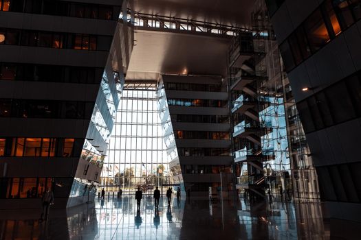 BRUSSELS, BELGIUM - May 13, 2019: NATO headquarters in Brussels