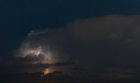 Night storm nature electricity forces