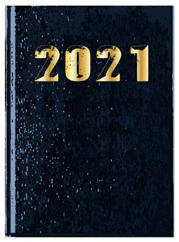 A 2021 dated blue front cover of a book