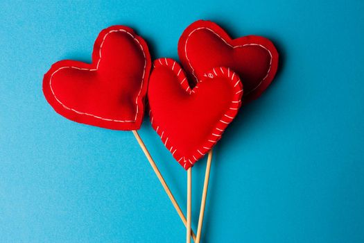 heart on a stick gift valentine decoration holiday romance. High quality photo