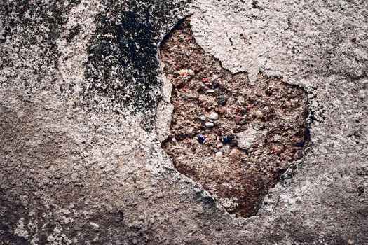 Old concrete wall texture as grunge background and urban detail closeup