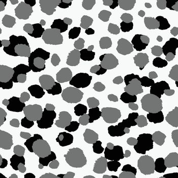 Abstract modern leopard seamless pattern. Animals trendy background. Grey decorative vector stock illustration for print, card, postcard, fabric, textile. Modern ornament of stylized skin.