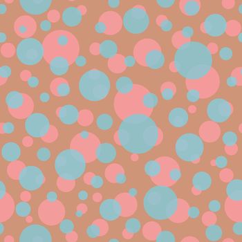 Abstract seamless pattern with colorful balls.Illustration of overlapping colorful dots pattern for background abstract.Polka dots ornament.Good for invitation,poster,card,flyer,banner,textile,fabric.