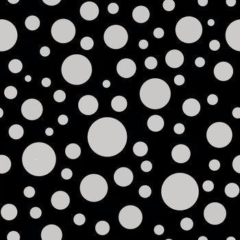 Abstract seamless pattern with monochrome balls.Polka dots ornament.Illustration of dots pattern for background abstract.Good for invitation,poster,card,flyer,banner,textile,fabric,gift wrapping paper