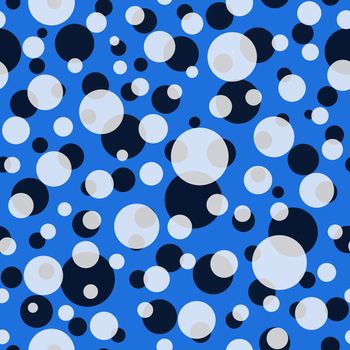 Abstract seamless pattern with colorful balls.Illustration of overlapping colorful dots pattern for background abstract.Polka dots ornament.Good for invitation,poster,card,flyer,banner,textile,fabric.