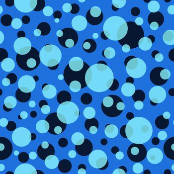 Abstract seamless pattern with colorful balls.Illustration of overlapping colorful dots pattern for background abstract.Polka dots ornament.Good for invitation,poster,card,flyer,banner,textile,fabric.