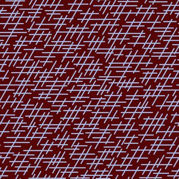 Randomly crossing lines making pattern.Chaotic short lines seamless pattern,chips and sticks modern repeatable motif.Good for print, textile,fabric, background, wrapping paper.Burgundy azure colors.