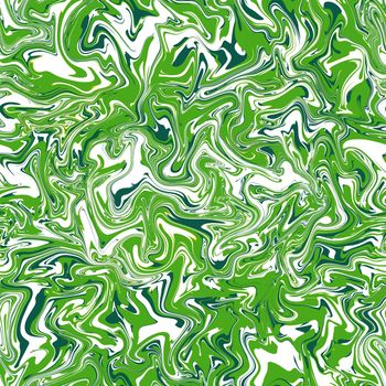 Abstract seamless pattern. Liquid marble wave colorful art background texture.Good for fabric, cover, brochure, poster, Invitation, floor, wall and wrapping paper. Light green, white, green colors