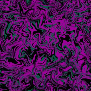 Abstract seamless pattern. Liquid marble wave colorful art background texture.Good for fabric, cover, brochure, poster, Invitation, floor, wall and wrapping paper. Cyclamen, black, green colors