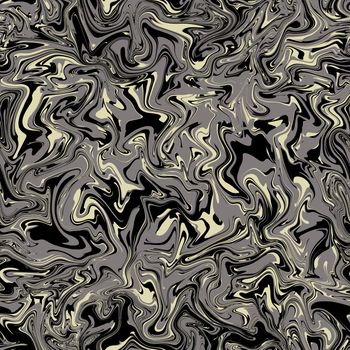 Abstract seamless pattern. Liquid marble wave colorful art background texture.Good for fabric, cover, brochure, poster, Invitation, floor, wall and wrapping paper. Gray, white, black colors