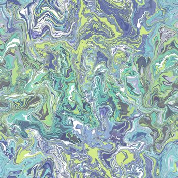 Abstract seamless pattern. Liquid marble wave colorful art background texture.Good for fabric, cover, brochure, poster, Invitation, floor, wall and wrapping paper. Light blu, light green, white color