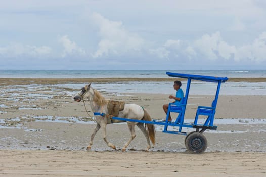 Morro de Sao Paulo, Tropical beach view, Bahia, Brazil, South America