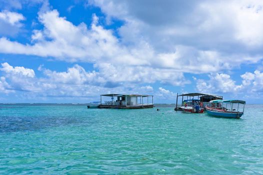 Morro de Sao Paulo, Tropical beach view, Bahia, Brazil, South America