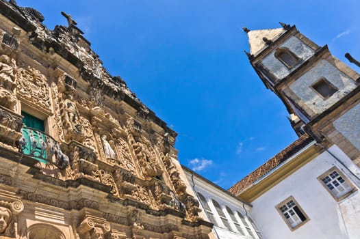 Salvador de Bahia, Pelourinho view with a  Colonial Church, Brazil, South America