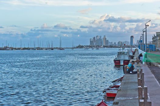 Recife, Old city street view, Brazil, South America