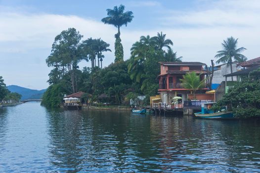 Paraty, Old city canal view, Brazil, South America