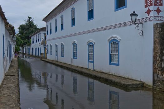 Paraty, Old city street view, Brazil, South America