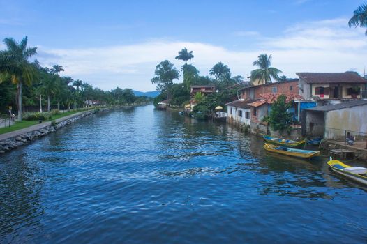 Paraty, Old city canal view, Brazil, South America