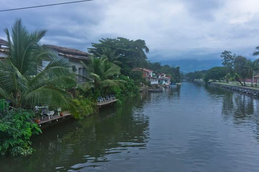 Paraty, Old city canal view, Brazil, South America