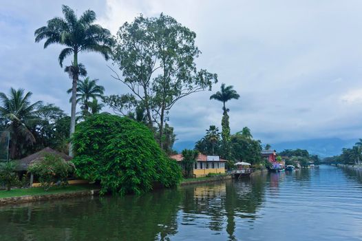 Paraty, Old city canal view, Brazil, South America