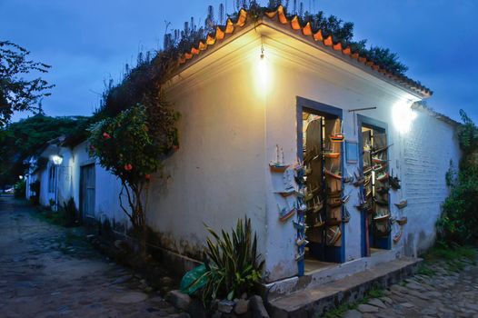 Paraty, Old city street view, Brazil, South America