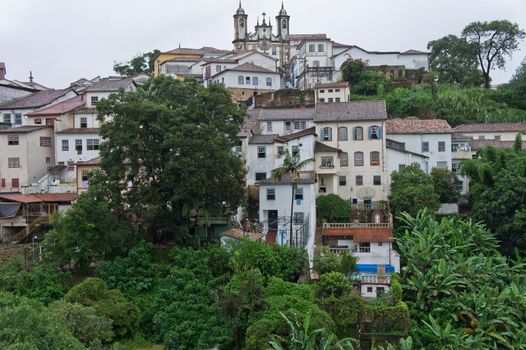 Ouro Preto, Old city street view, Brazil, South America