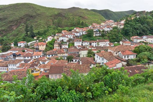 Ouro Preto, Old city street view, Brazil, South America