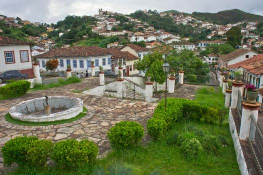 Ouro Preto, Old city street view, Brazil, South America