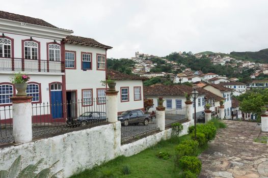 Ouro Preto, Old city street view, Brazil, South America