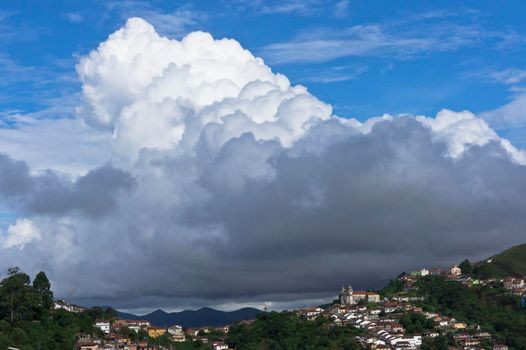 Ouro Preto, Old city street view, Brazil, South America