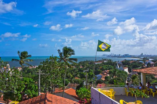 Olinda, Old city street view, Brazil, South America