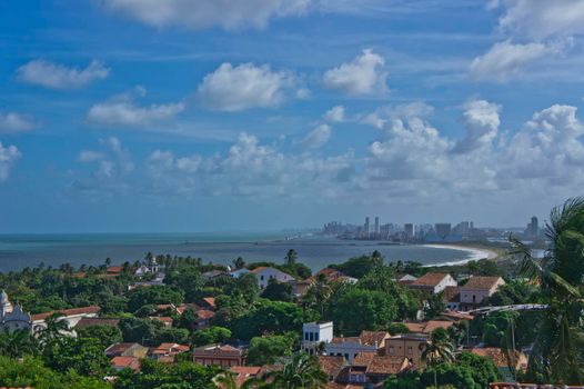 Olinda, Old city street view, Brazil, South America