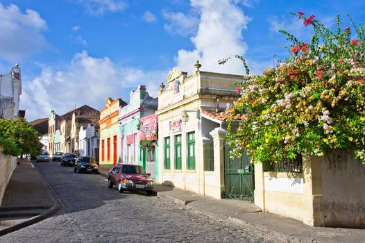 Olinda, Old city street view, Brazil, South America