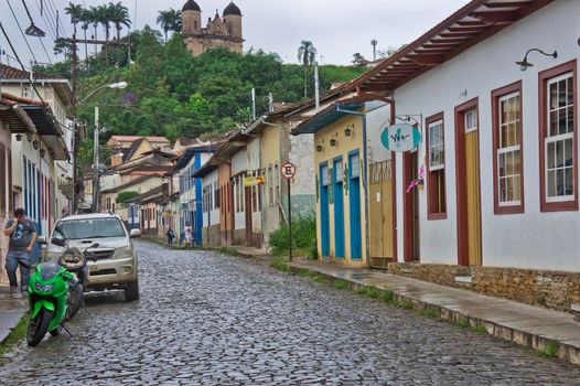 Mariana, Old city street view, Brazil, South America