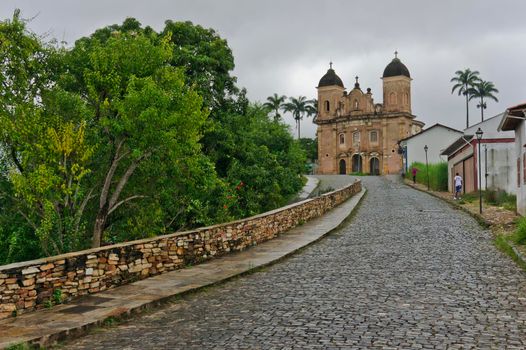 Mariana, Old city street view, Brazil, South America