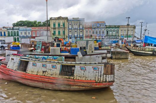 Belem Port view, Amazon Basin, Brazil, South America