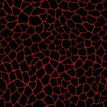 Terrazzo modern trendy colorful seamless pattern.Abstract creative backdrop with chaotic small pieces irregular shapes. Ideal for wrapping paper,textile,print,wallpaper,terrazzo flooring.Black on red