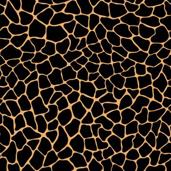Terrazzo modern trendy colorful seamless pattern.Abstract creative backdrop with chaotic small pieces irregular shapes. Ideal for wrapping paper,textile,print,wallpaper,terrazzo flooring.Black peach