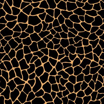 Terrazzo modern trendy colorful seamless pattern.Abstract creative backdrop with chaotic small pieces irregular shapes. Ideal for wrapping paper,textile,print,wallpaper,terrazzo flooring.Black peach