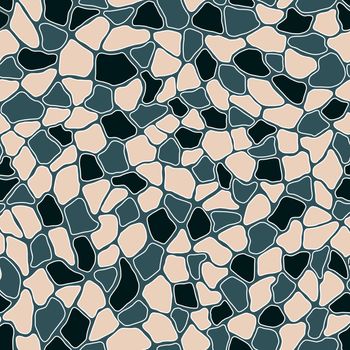 Terrazzo modern trendy colorful seamless pattern.Abstract creative backdrop with chaotic small pieces irregular shapes. Ideal for wrapping paper,textile,print,wallpaper,terrazzo flooring.Black, gray.