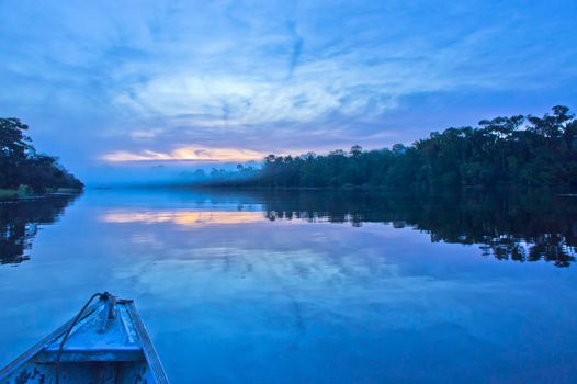 Amazon river, Sunrise view, Brazil, South America