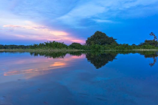 Amazon river, Sunset view, Brazil, South America