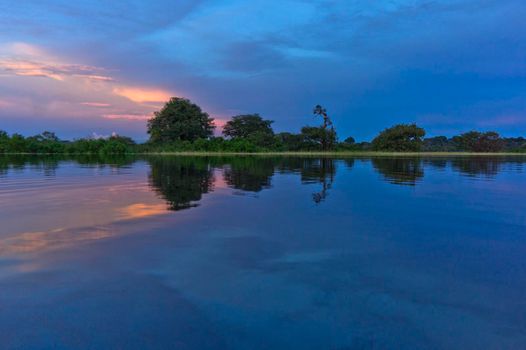 Amazon river, Sunset view, Brazil, South America