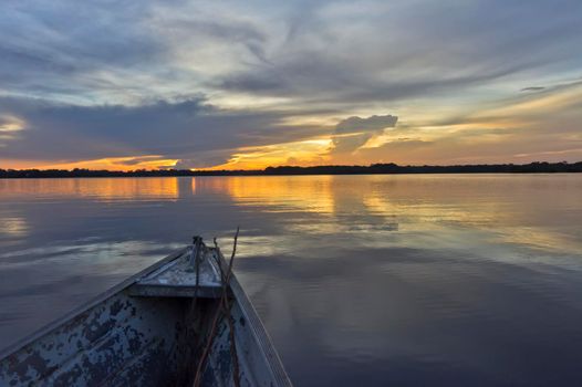 Amazon river, Sunset view, Brazil, South America