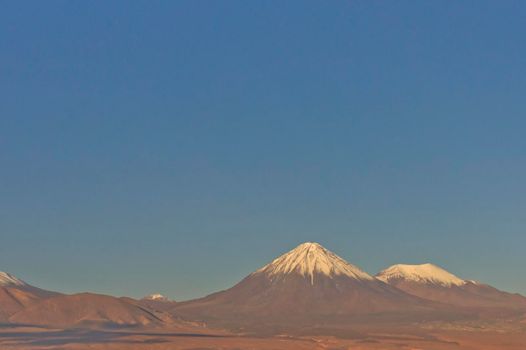 Atacama Desert, Natural landscape with Licancabur Volcano, Chile, South America