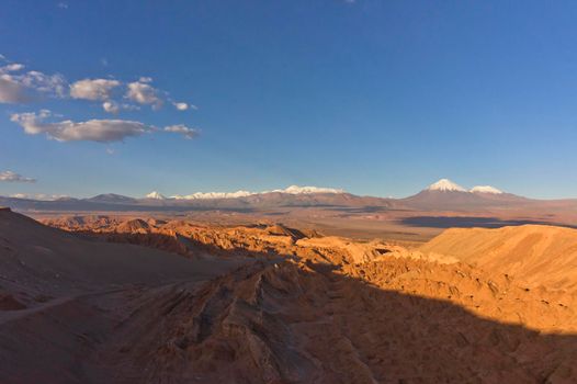 Atacama Desert, Natural landscape with Licancabur Volcano, Chile, South America