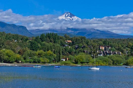 Pucon, Villarrica volcano, Patagonia, Chile, South America