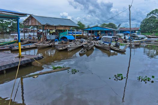 Leticia,Old port view, Amazon Basin,  Colombia, South America