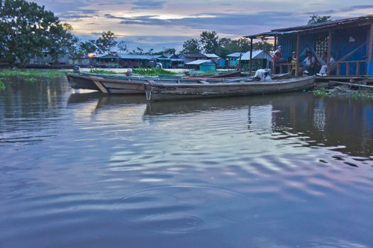 Leticia,Old port view, Amazon Basin,  Colombia, South America