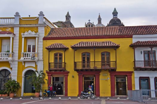 Cartagena, Old city street view, Colombia, South America